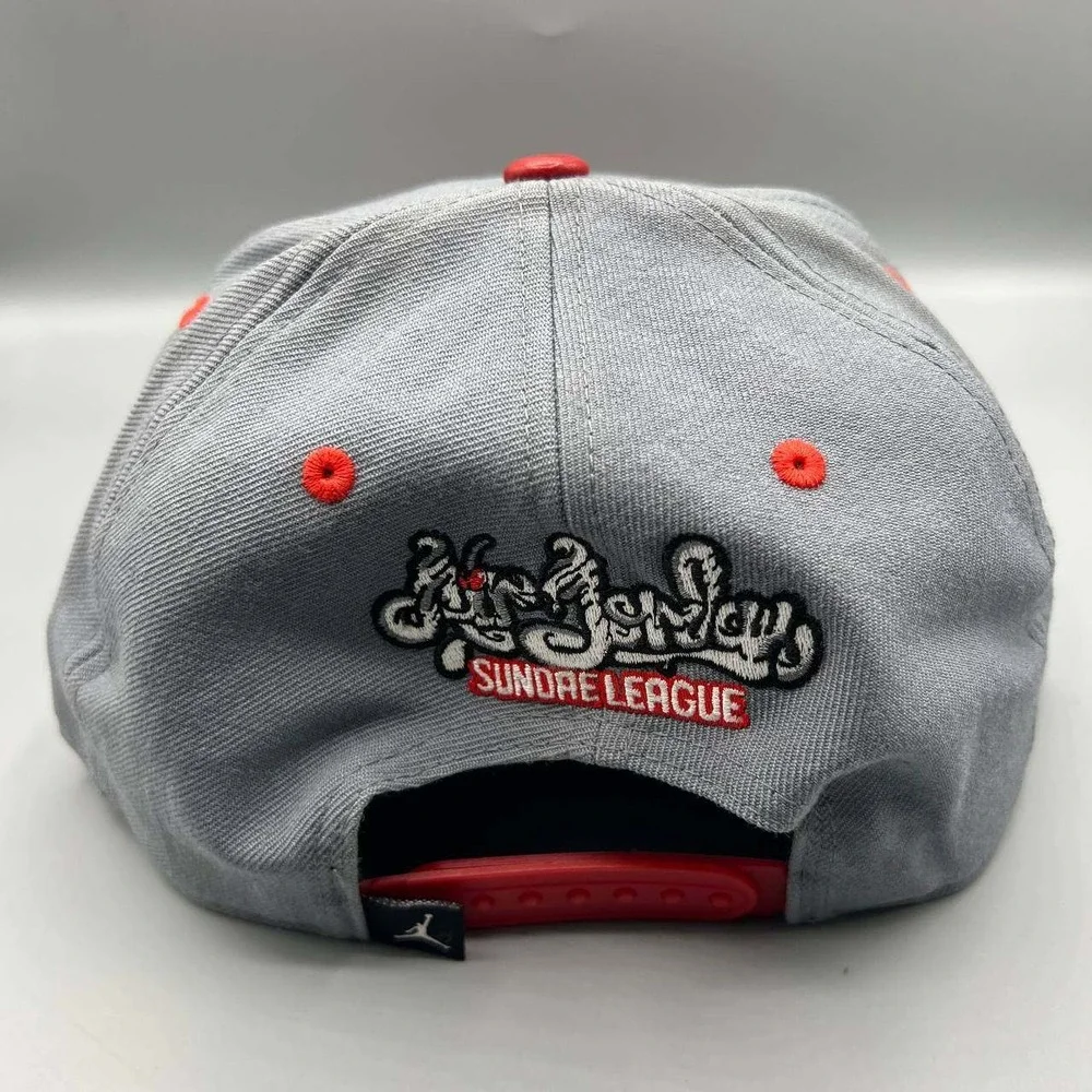 Air Jordan Hat Men Gray‎ Red Sundae League 23 Flavors Jumpman Snap Back Cap
